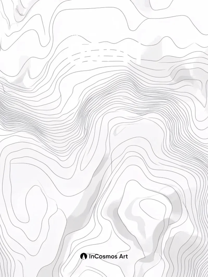 Silent Contour Wallpaper with Whispering Lines