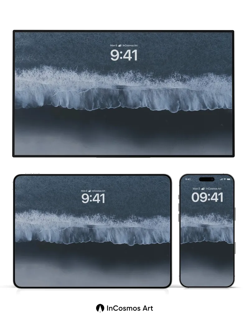 Frost Edge Wallpaper with Whispering Light