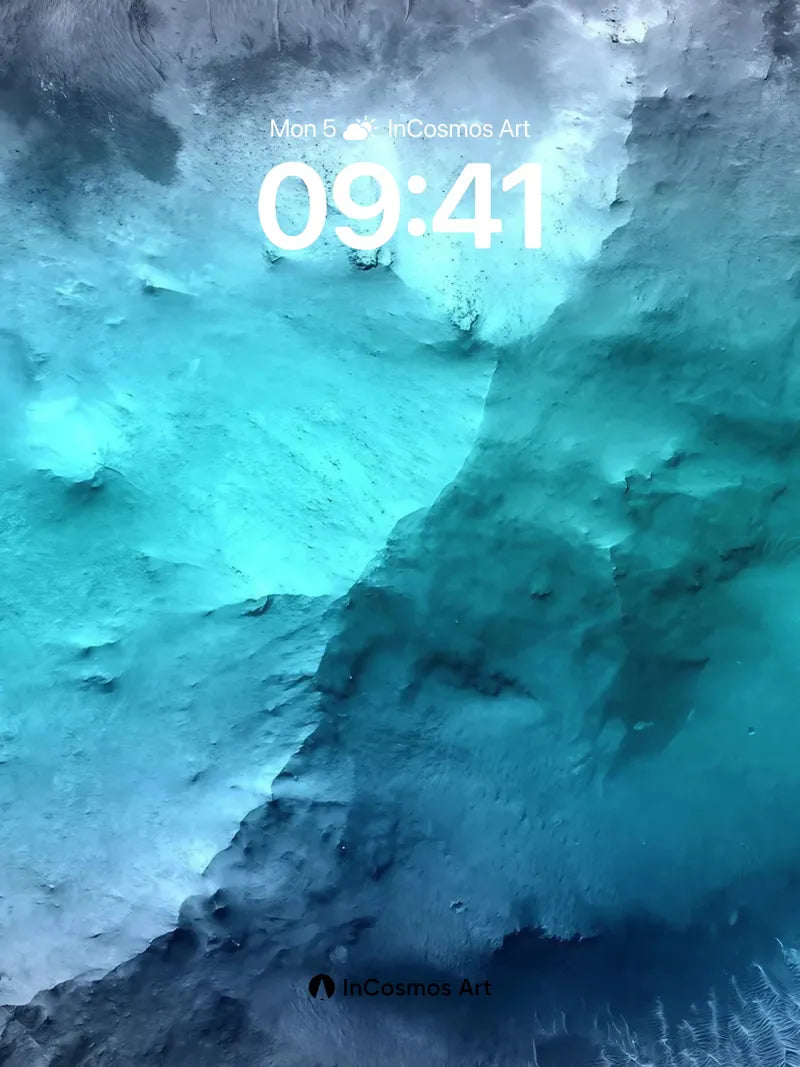 Azure Abyss Wallpaper with Frozen Light