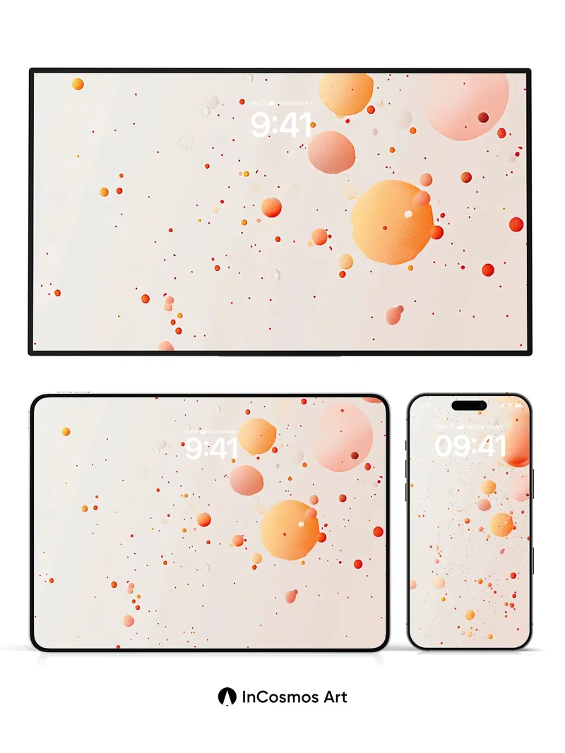 Floating Ember Wallpaper with Gentle Drift