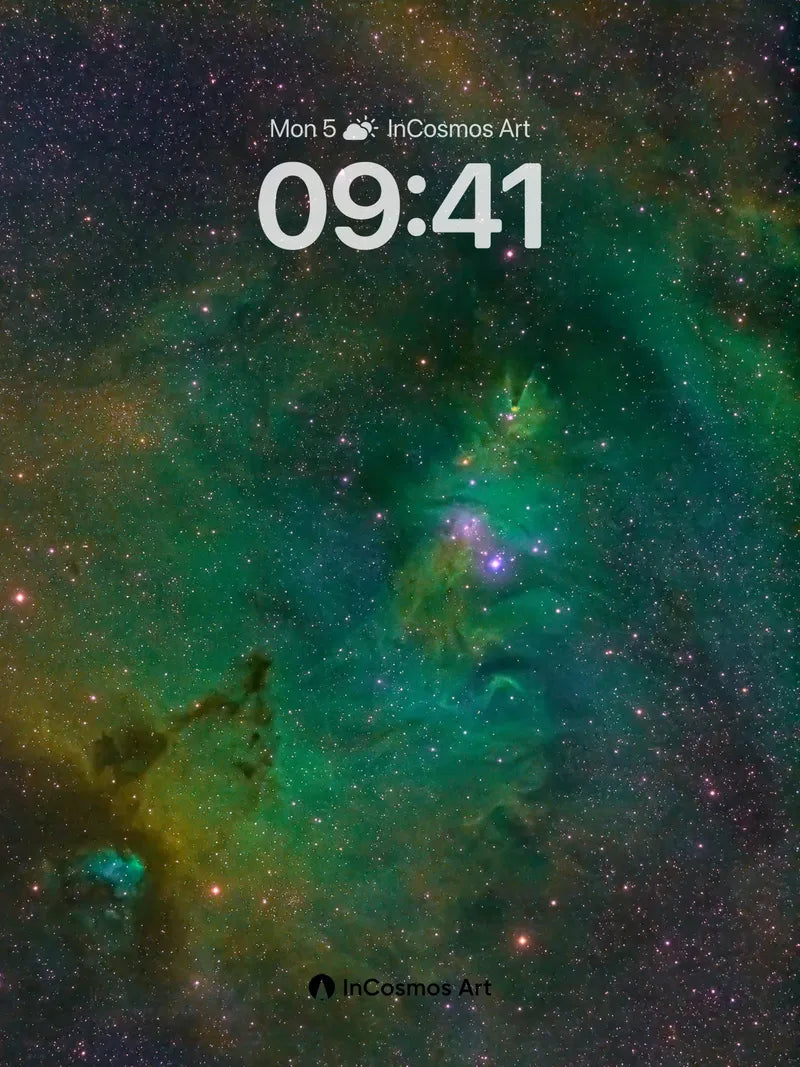 Cosmic Embrace Wallpaper with Nebula Veils wallpaper for iPhone, iPad & Mac