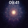 Cosmic Mandala Wallpaper with Celestial Light wallpaper for iPhone, iPad & Mac