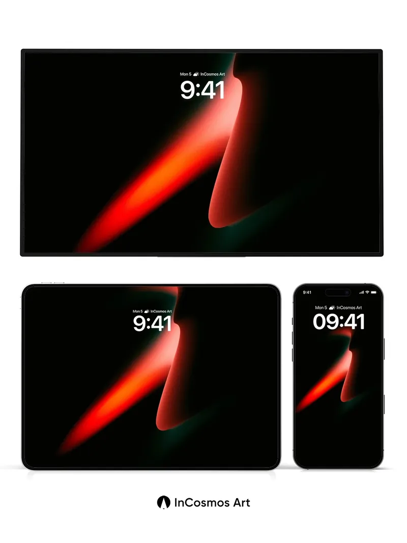 Ember Veil Wallpaper with Hidden Depths