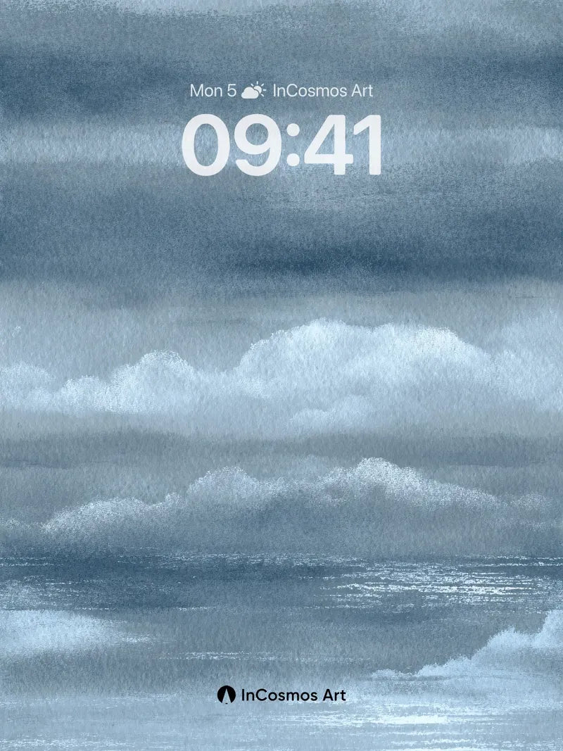 Storm’s Breath Wallpaper with Whispering Clouds wallpaper for iPhone, iPad & Mac