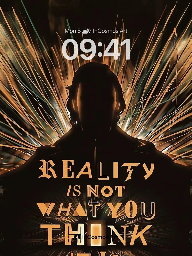 Shadowed Truth Wallpaper with Radiant Lines