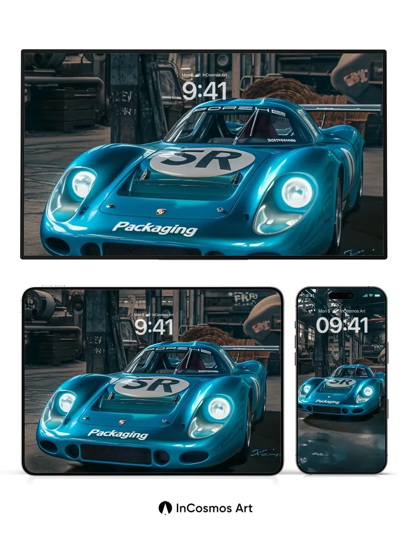 Steel Reverie Wallpaper with Neon Pulse