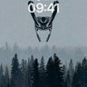 Mystic Forest Wallpaper with Floating Mask wallpaper for iPhone, iPad & Mac