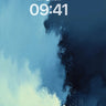 Serene Blue Abstract Wallpaper wallpaper for iPhone, iPad & Mac