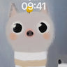 Whimsical Feline Wallpaper with Golden Dot Crown wallpaper for iPhone, iPad & Mac