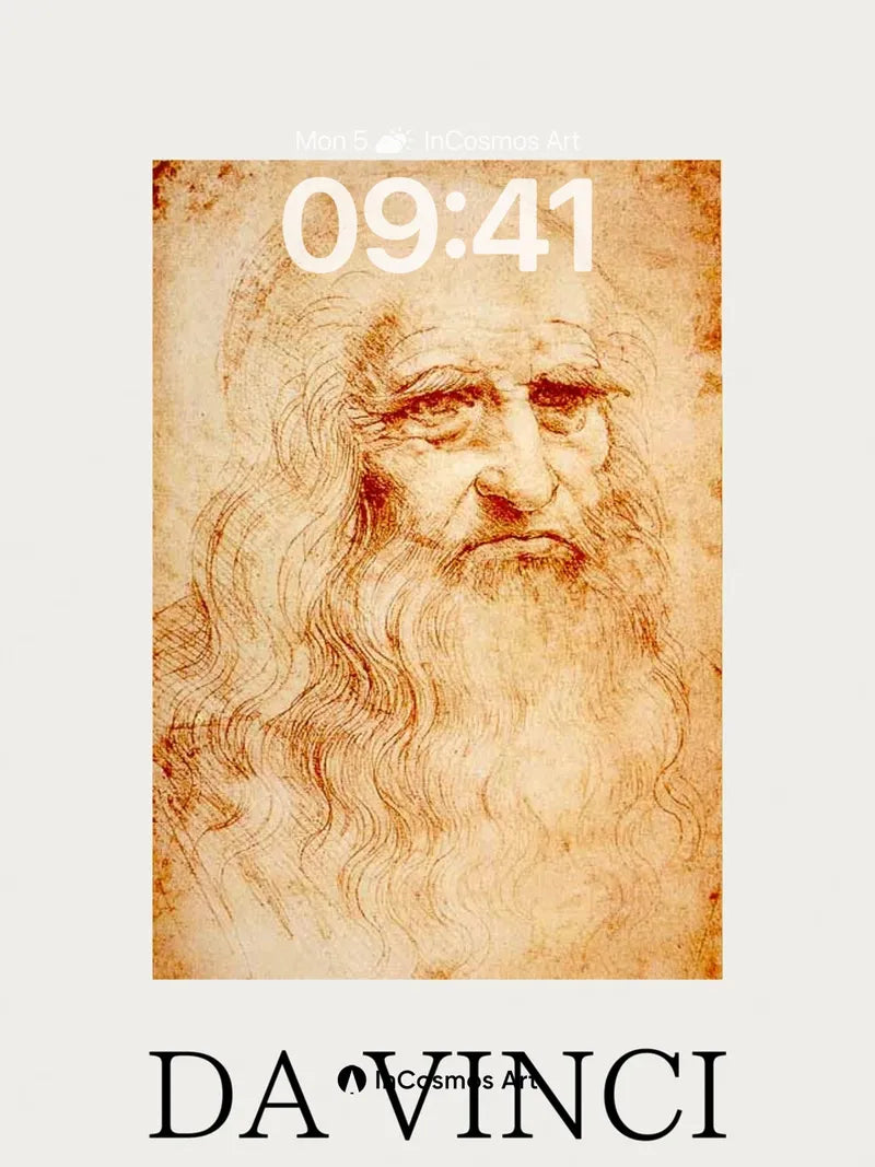 Timeless Gaze Wallpaper with Renaissance Lines