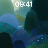 Mystic Forest Wallpaper with Dotted Light wallpaper for iPhone, iPad & Mac
