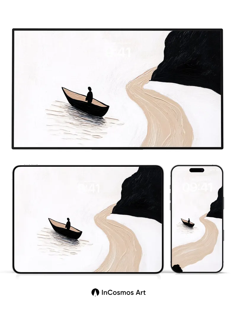 Silent Current Wallpaper with Whispering Shore