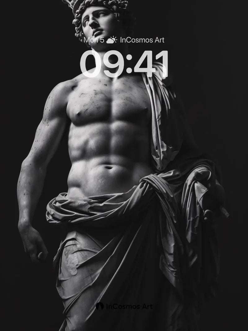 Stone Silence Wallpaper with Crowned Gaze