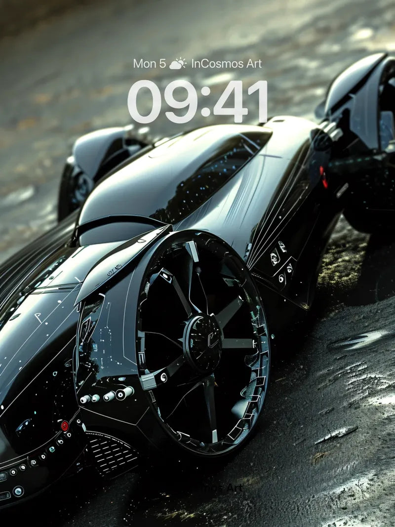 Shadowed Velocity Wallpaper with Neon Edge