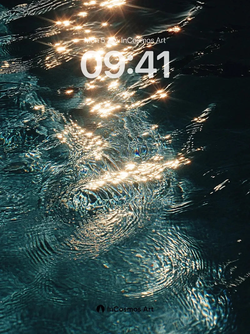 Liquid Starlight Wallpaper with Dappled Reflections