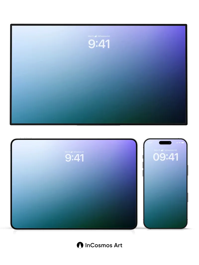 Serenity Gradient Wallpaper with Ethereal Hues