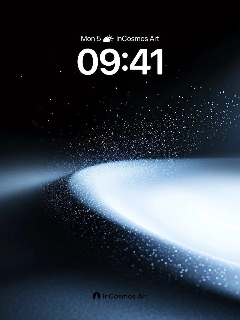 Cosmic Dust Wallpaper with Ethereal Light Flow