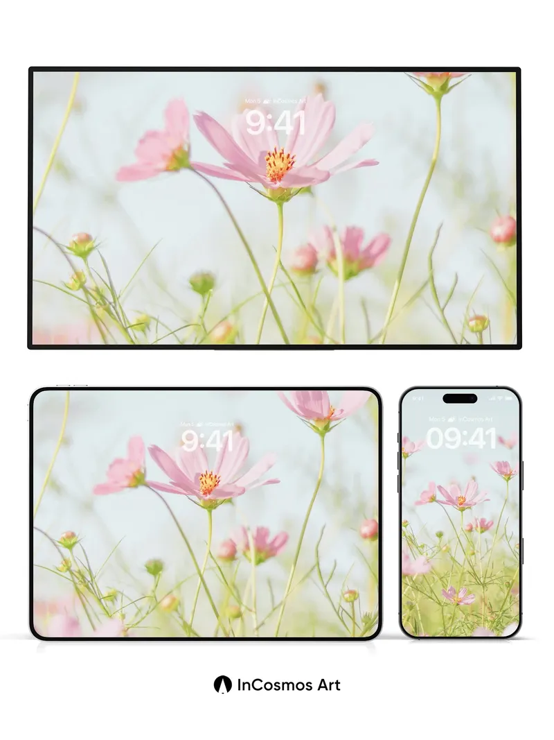 Serene Cosmos Wallpaper with Gentle Light