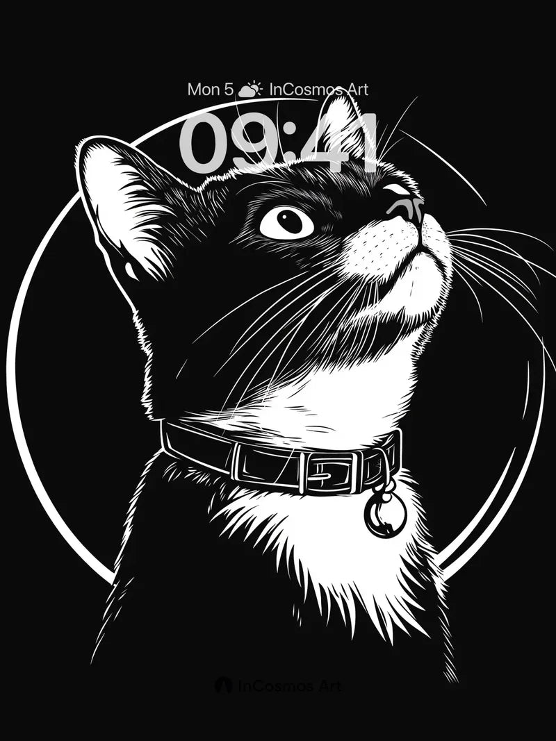 Whispering Shadow Wallpaper with Moonlit Gaze