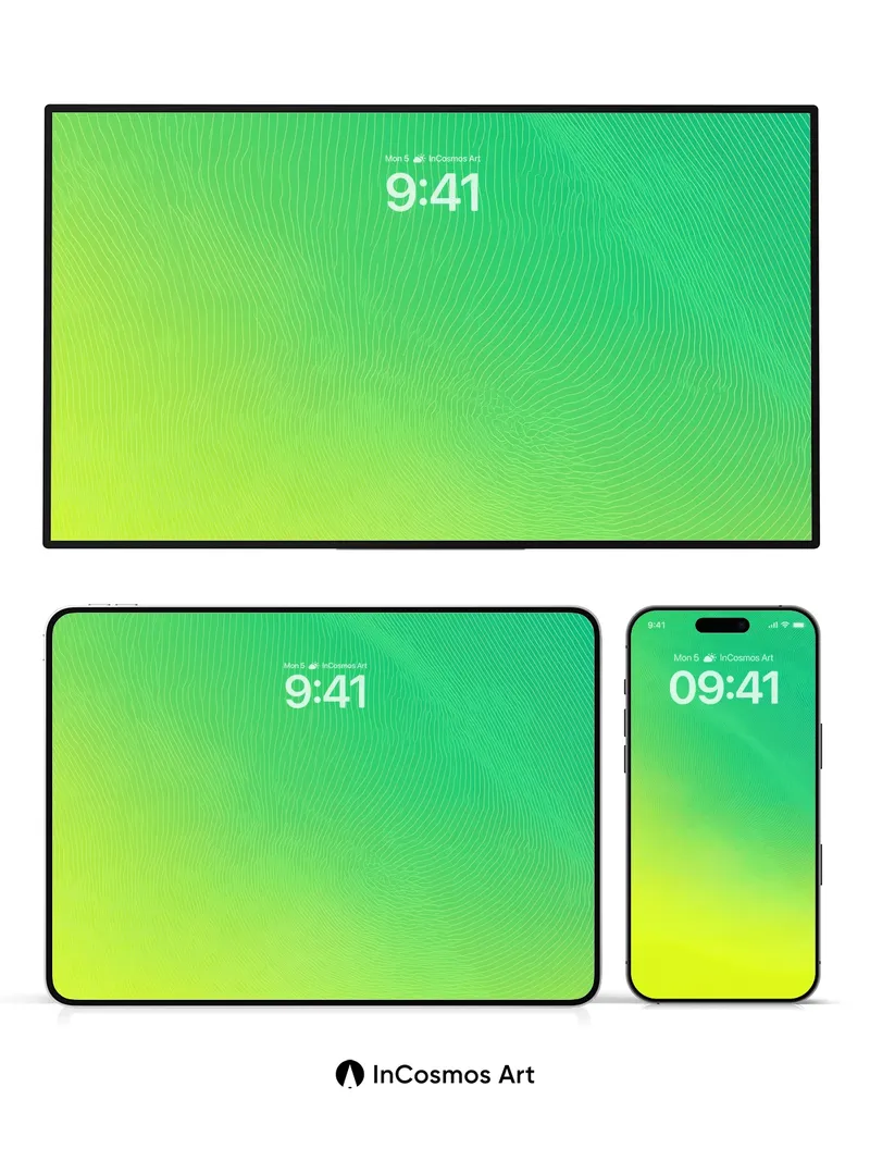 Luminous Gradient Wallpaper with Whispering Lines