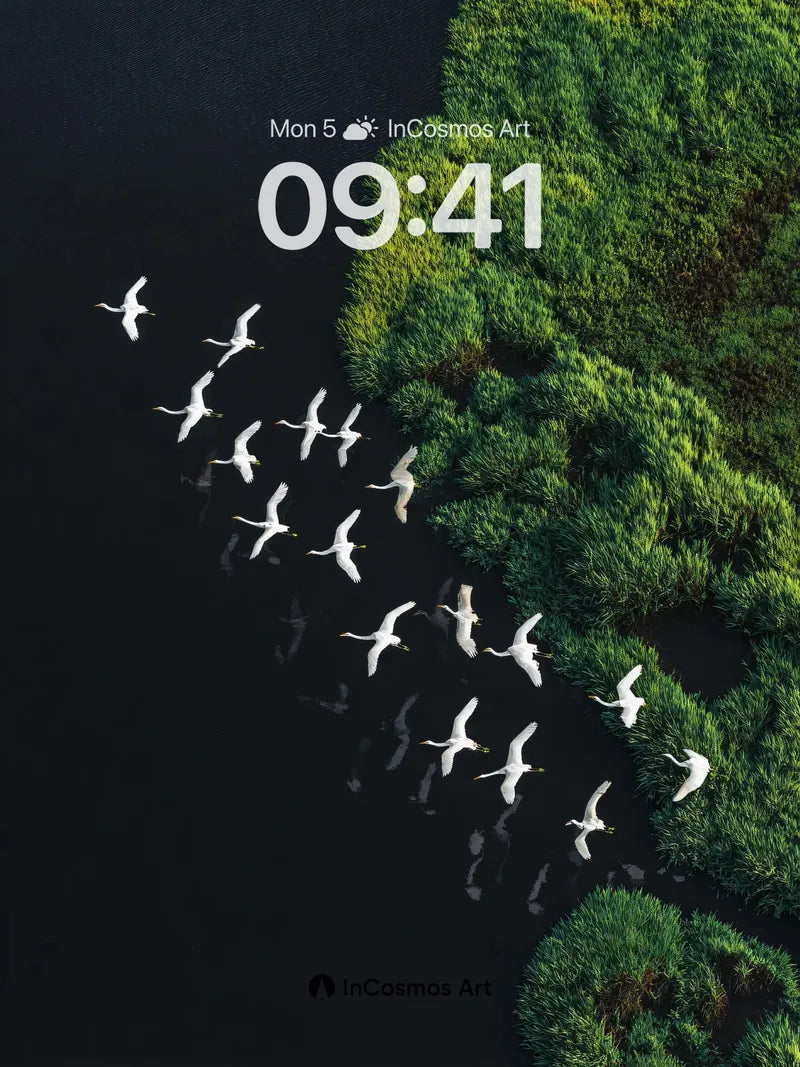 Serenity Flight Wallpaper with Marsh Whispers