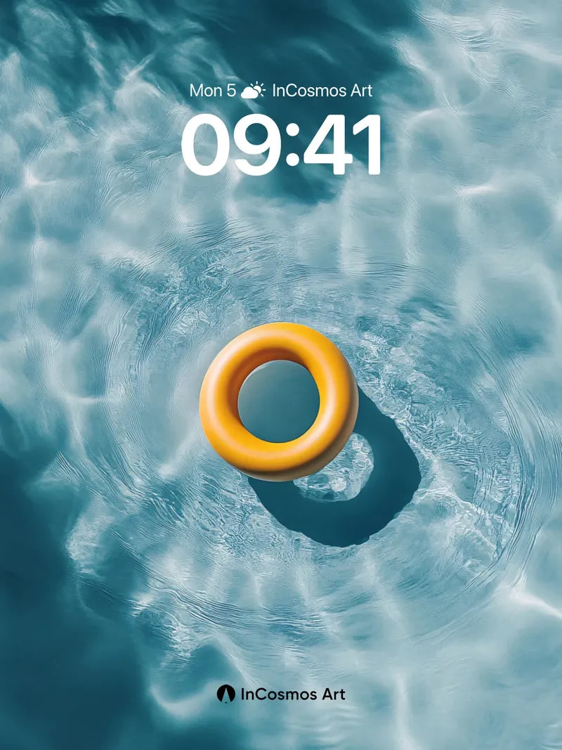 Sunlit Float Wallpaper with Liquid Light