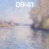 Serene Waterlight Wallpaper with Monet Touch wallpaper for iPhone, iPad & Mac