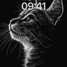 Silent Watcher Wallpaper with Etched Fur wallpaper for iPhone, iPad & Mac