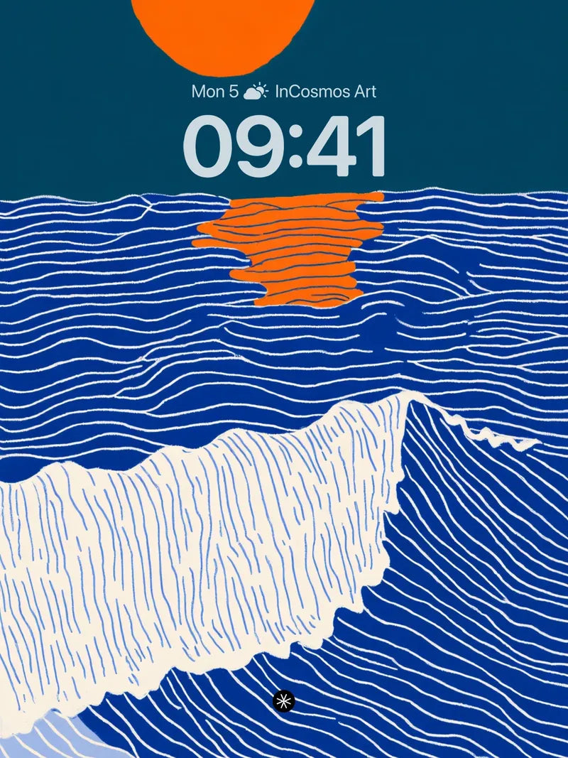 Serene Ocean Sunset Wallpaper wallpaper for iPhone, iPad & Mac