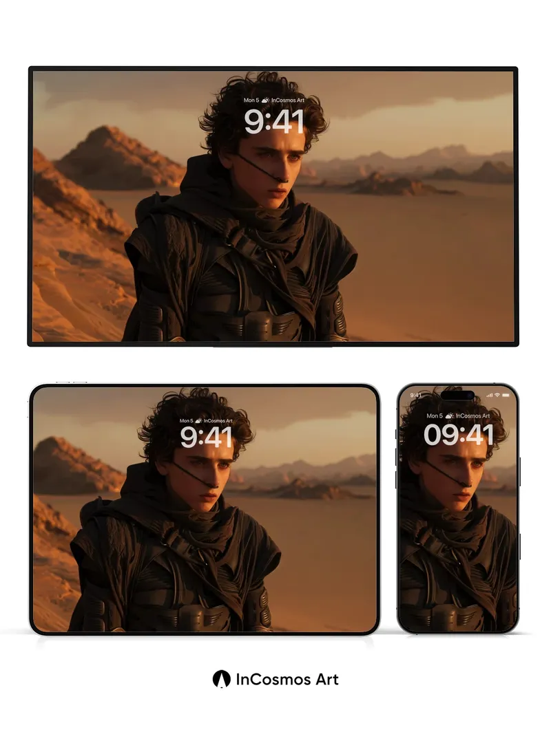 Desert Reverie Wallpaper with Sand-Scoured Armor