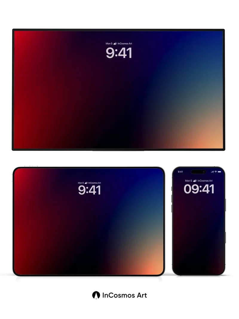 Velvet Hush Wallpaper with Cosmic Gradient