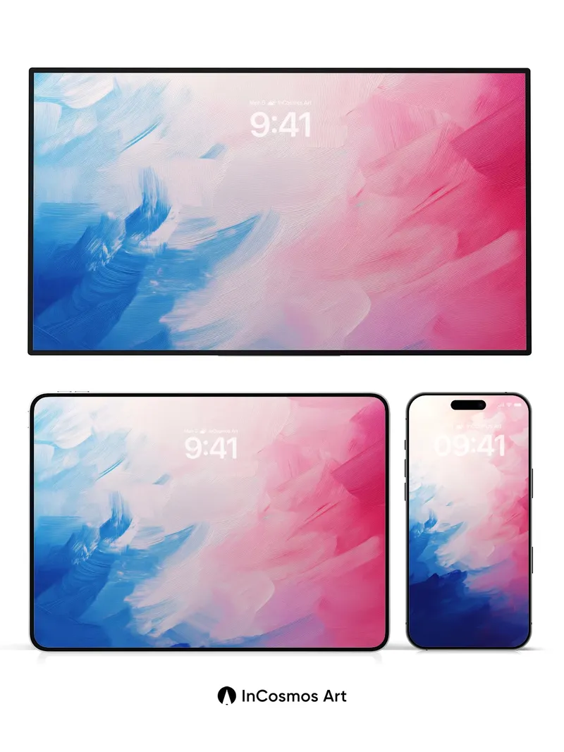 Serenity Wave Wallpaper with Breathable Hues