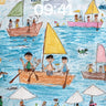 Playful Sea Canvas Wallpaper with Childlike Charm wallpaper for iPhone, iPad & Mac