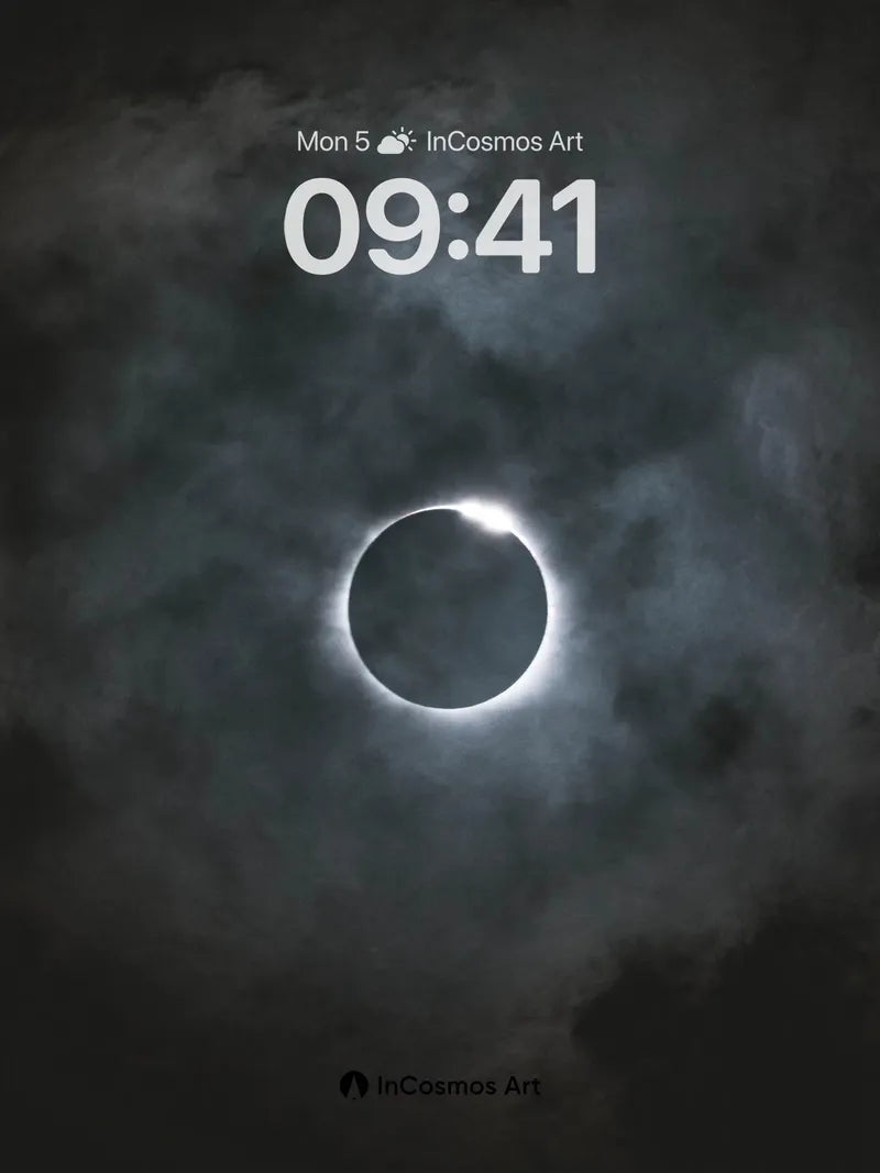 Eclipse Veil Wallpaper with Celestial Edge
