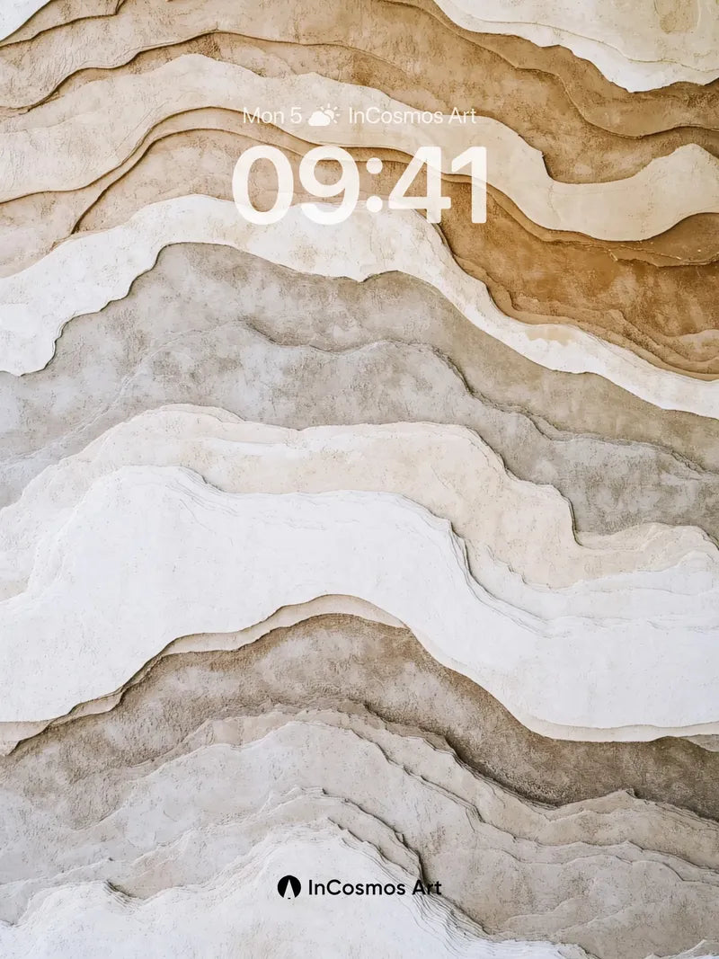 Sedimentary Hush Wallpaper with Earth's Breath