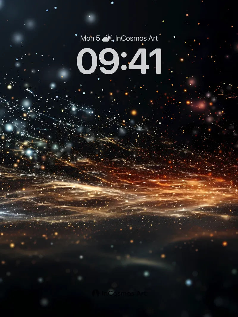 Cosmic Veil Wallpaper with Starlight Trails wallpaper for iPhone, iPad & Mac