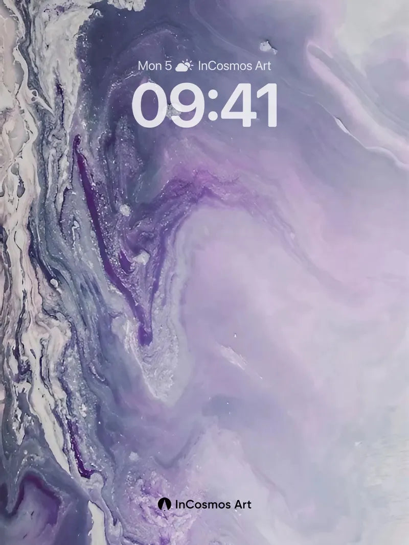 Lavender Storm Wallpaper with Ethereal Veils