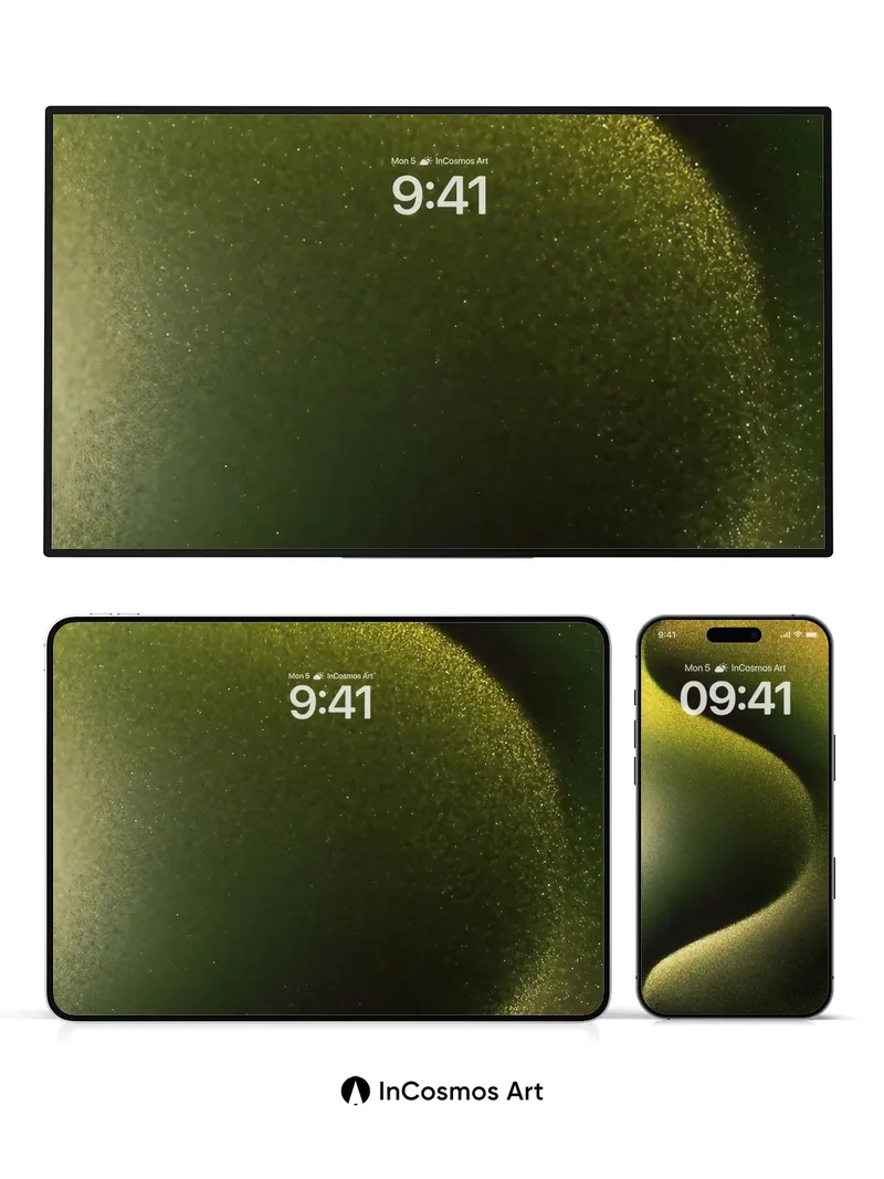 Golden Hush Wallpaper with Liquid Texture