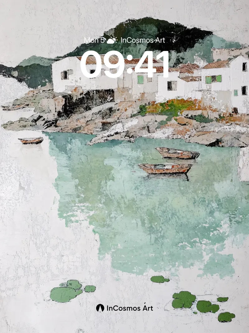 Serenity Cove Wallpaper with Weathered Textures