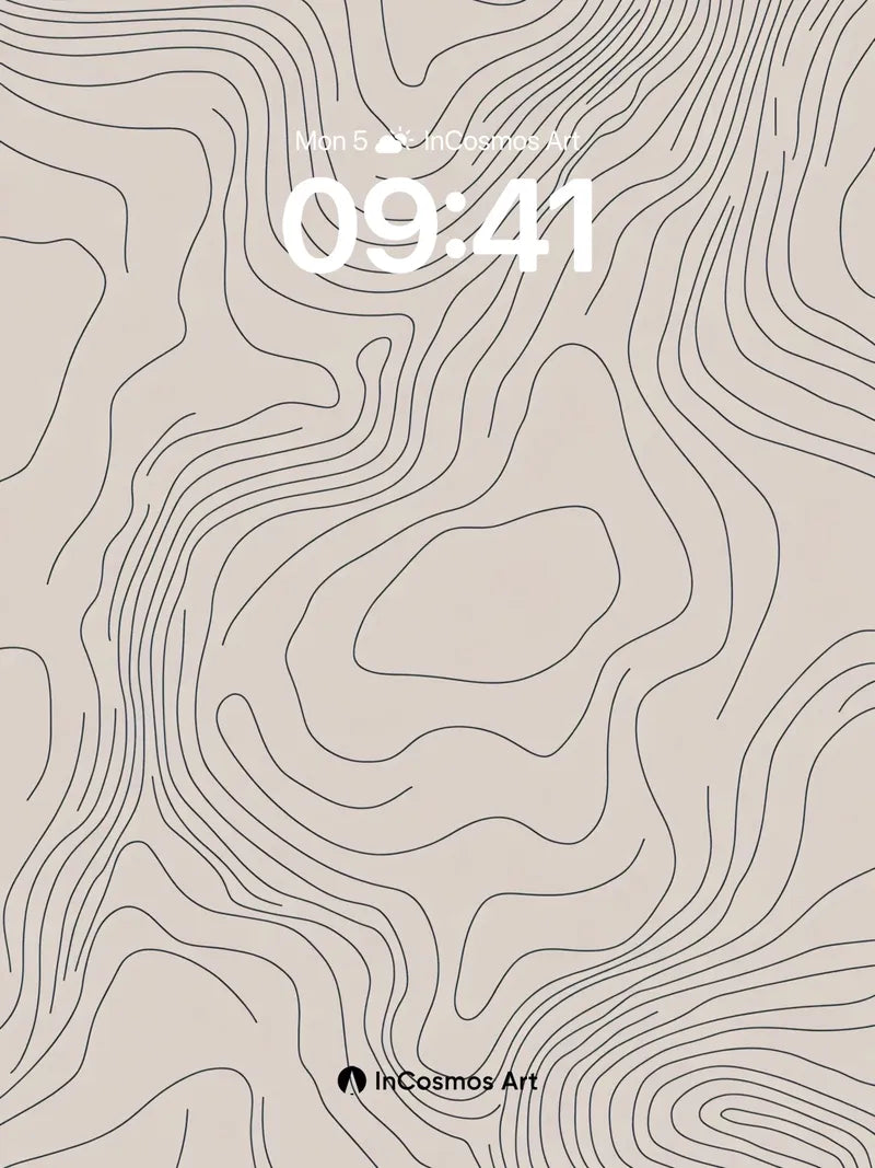 Serenity Contour Wallpaper with Whispering Lines