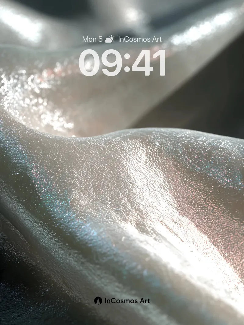 Luminous Silk Wallpaper with Iridescent Sheen