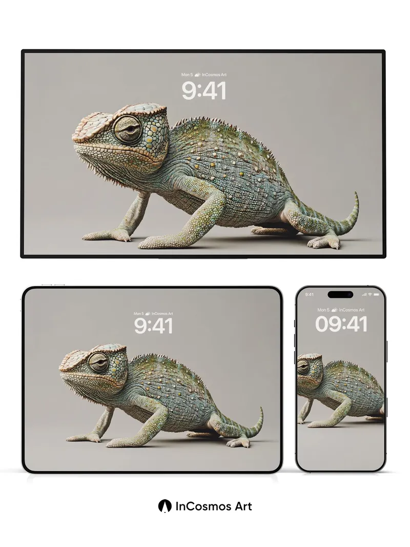 Serpentine Silence Wallpaper with Living Scales