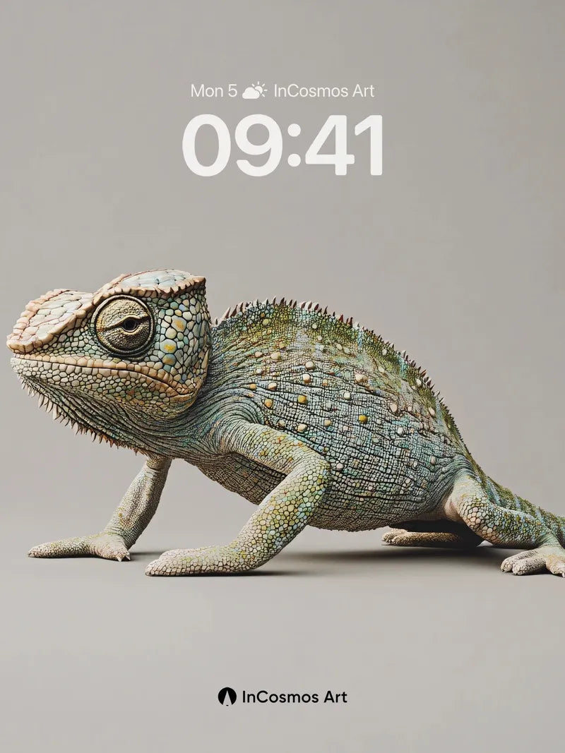 Serpentine Silence Wallpaper with Living Scales