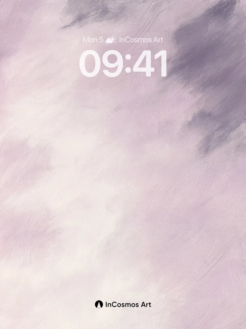 Lavender Haze Wallpaper with Soft Brushstrokes