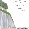 Serenity Cliff Wallpaper with Flying Flock wallpaper for iPhone, iPad & Mac