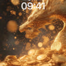 Golden Dragon Breath Wallpaper with Floating Coins wallpaper for iPhone, iPad & Mac
