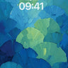 Abstract Blue Green Fan Wallpaper wallpaper for iPhone, iPad & Mac