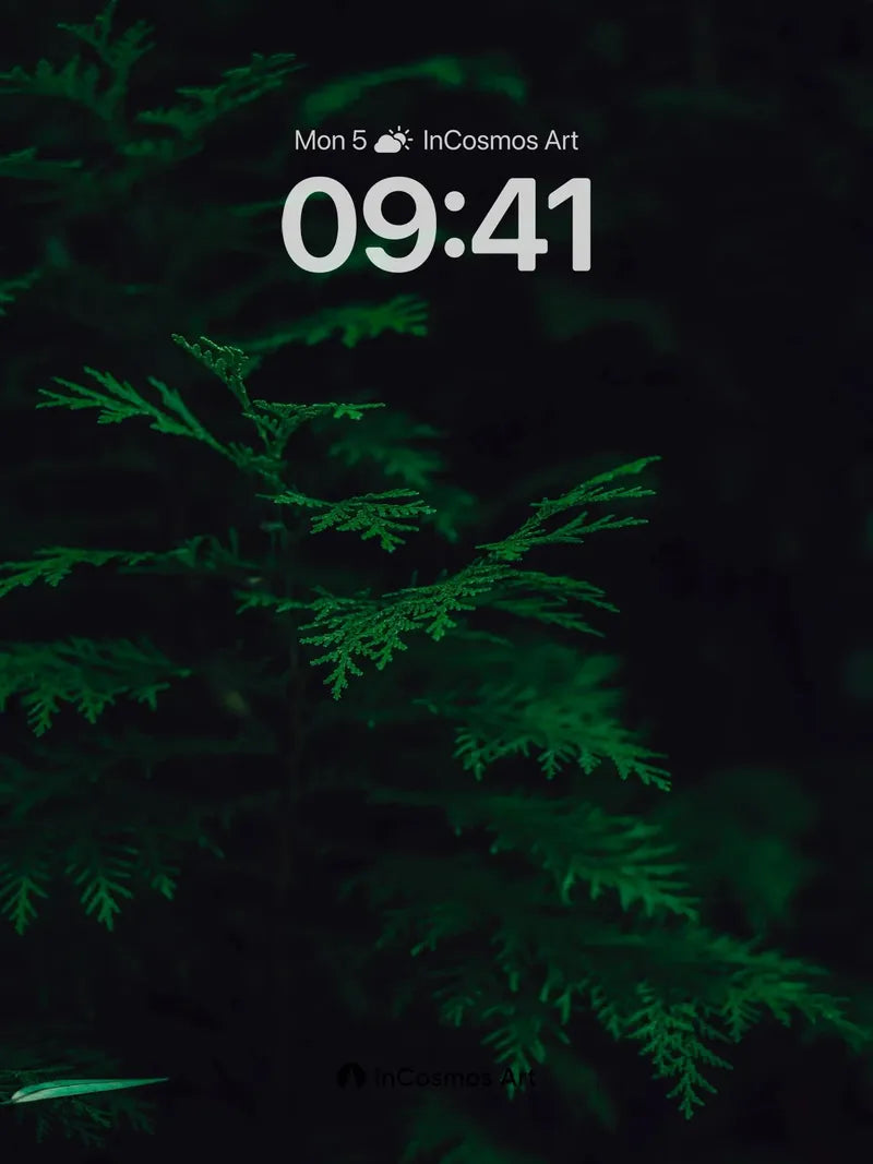 Midnight Fern Wallpaper with Whispering Shadows