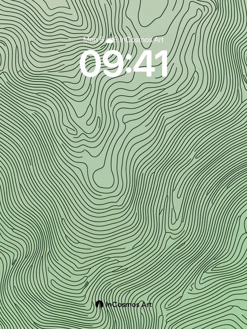 Serpentine Terrain Wallpaper with Whispering Lines