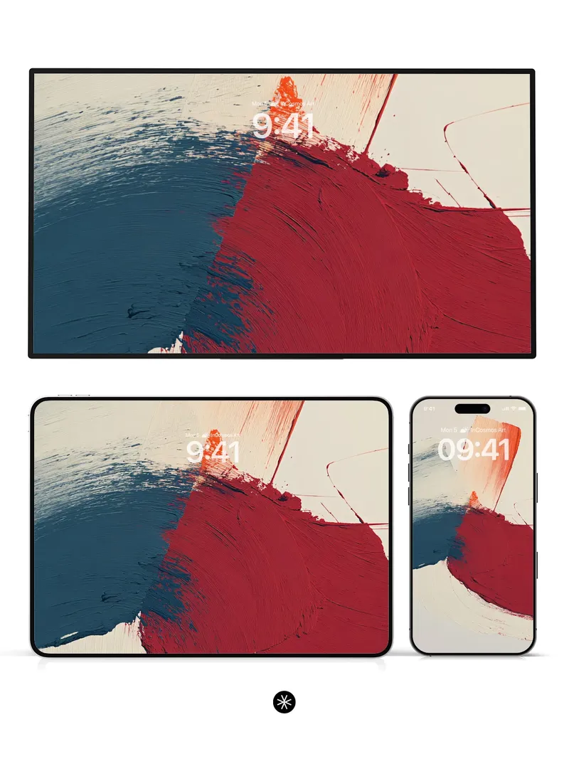 Bold Brushstroke Fusion Wallpaper
